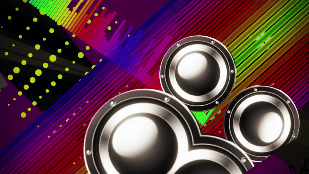 espectro de la música vintage vj bucle