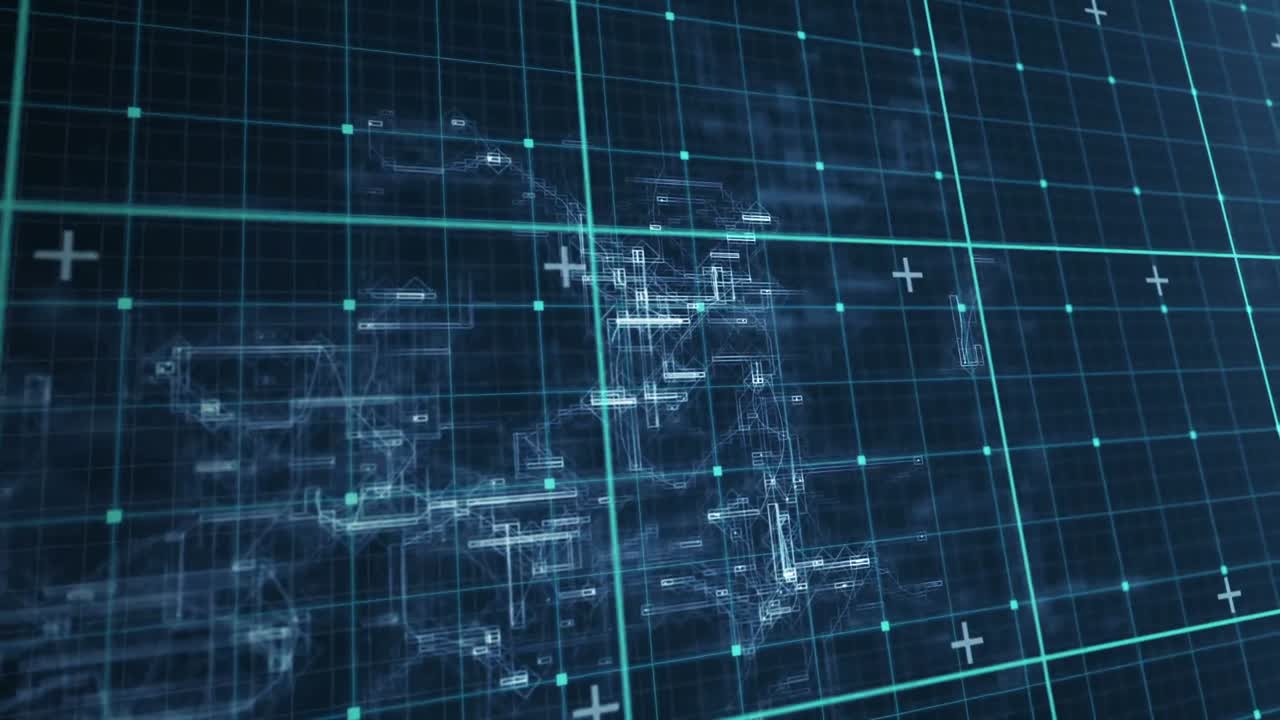 Digital animation of matrix