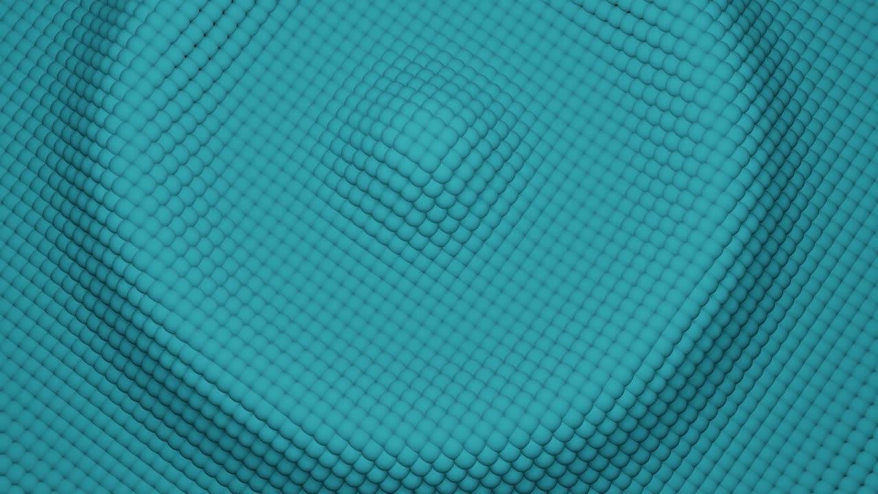 Abstract 3D Pattern of Blue Spheres