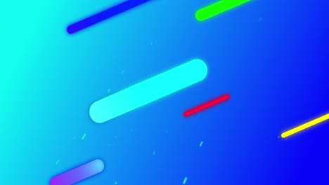 rastros de luz coloridos que se mueven diagonalmente contra un fondo azul