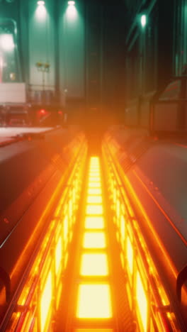 corredor futurista y brillante
