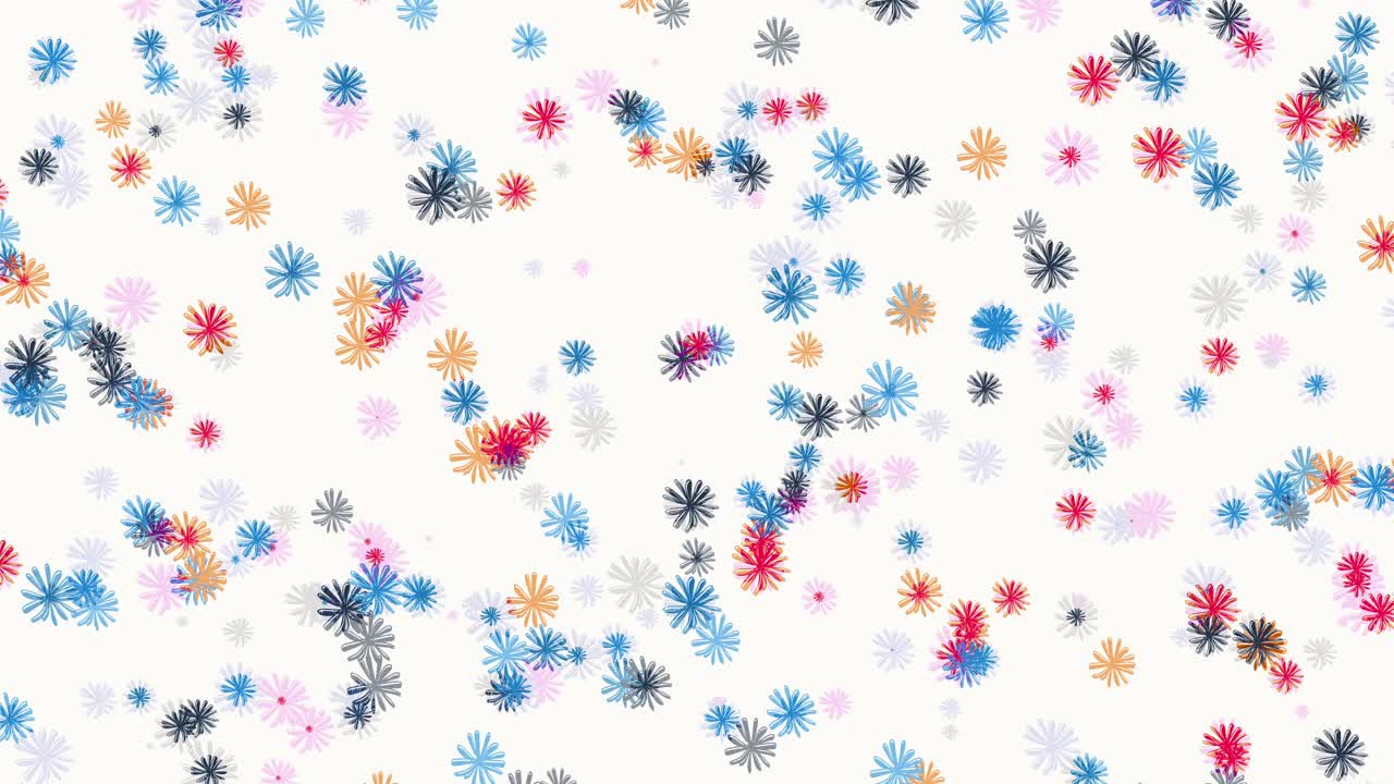 patrón floral abstractamente colorido