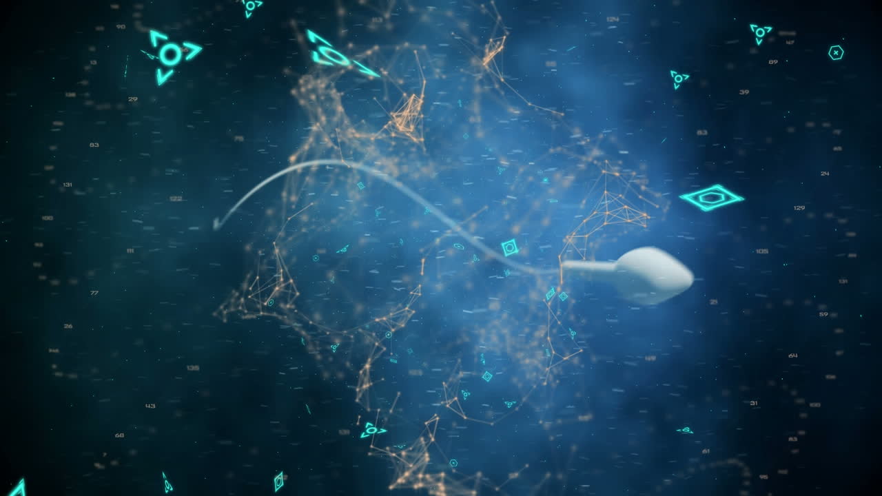 natación de las células espermáticas