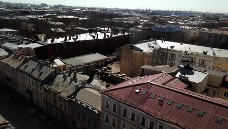 aerial view of st. petersburg cityscape