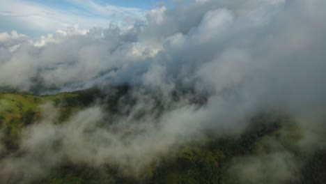 great landscape and tropical rain forests of costa rica_drone shot