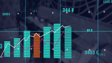 Animation-of-financial-data-processing-over-office