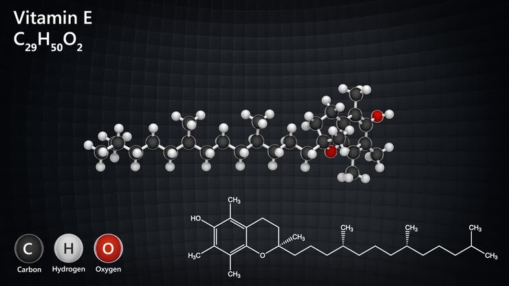 Vitamin E (alpha-Tocopherol). Seamless loop.