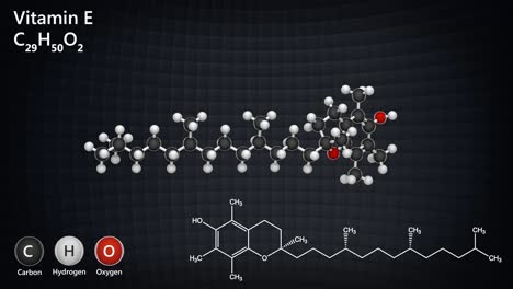 vitamin e (alpha-tocopherol). seamless loop.