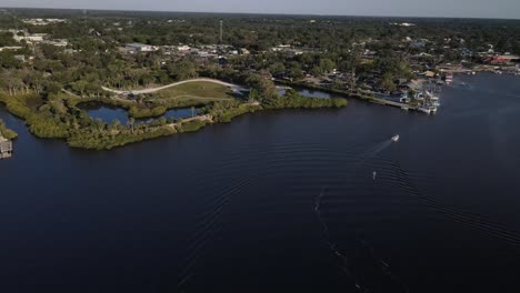 Waterfront-public-park-Port-Richey,-Florida