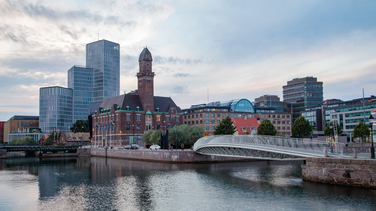 известное место в мальме городской пейзаж достопримечательности