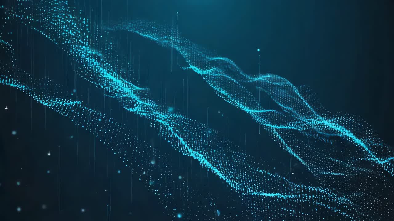 Abstract Digital Data Wave Background