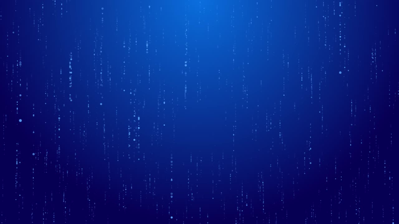 Abstract digital square particles background for business finance research tech science blue fiber