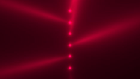 animation motion red glowing spotlight beams on dark background in stage