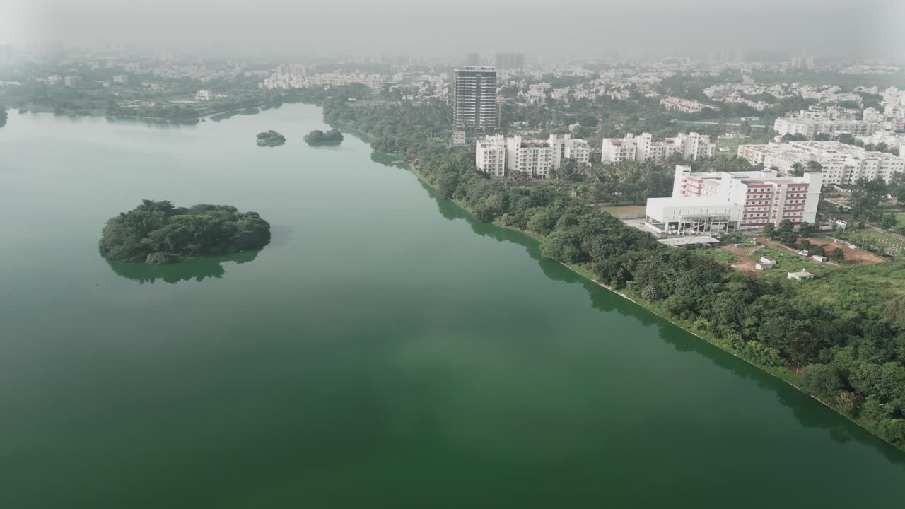 prakruti nagar kogilu Bengaluru Karnataka jakurlake drone moving left to right view in india