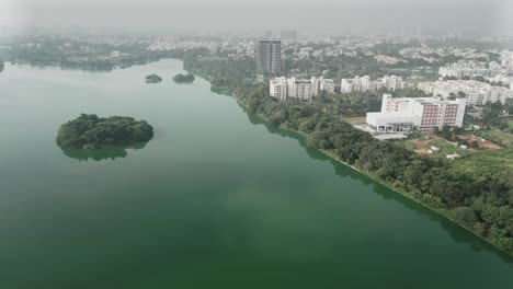 prakruti nagar kogilu bengaluru karnataka jakurlake drone moving left to right view in india