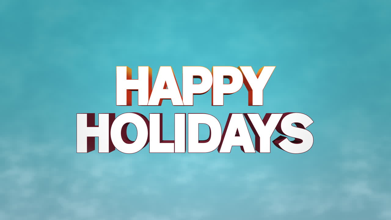 texto de felices fiestas en el cielo azul