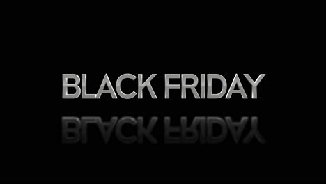 elegant black friday text on black gradient