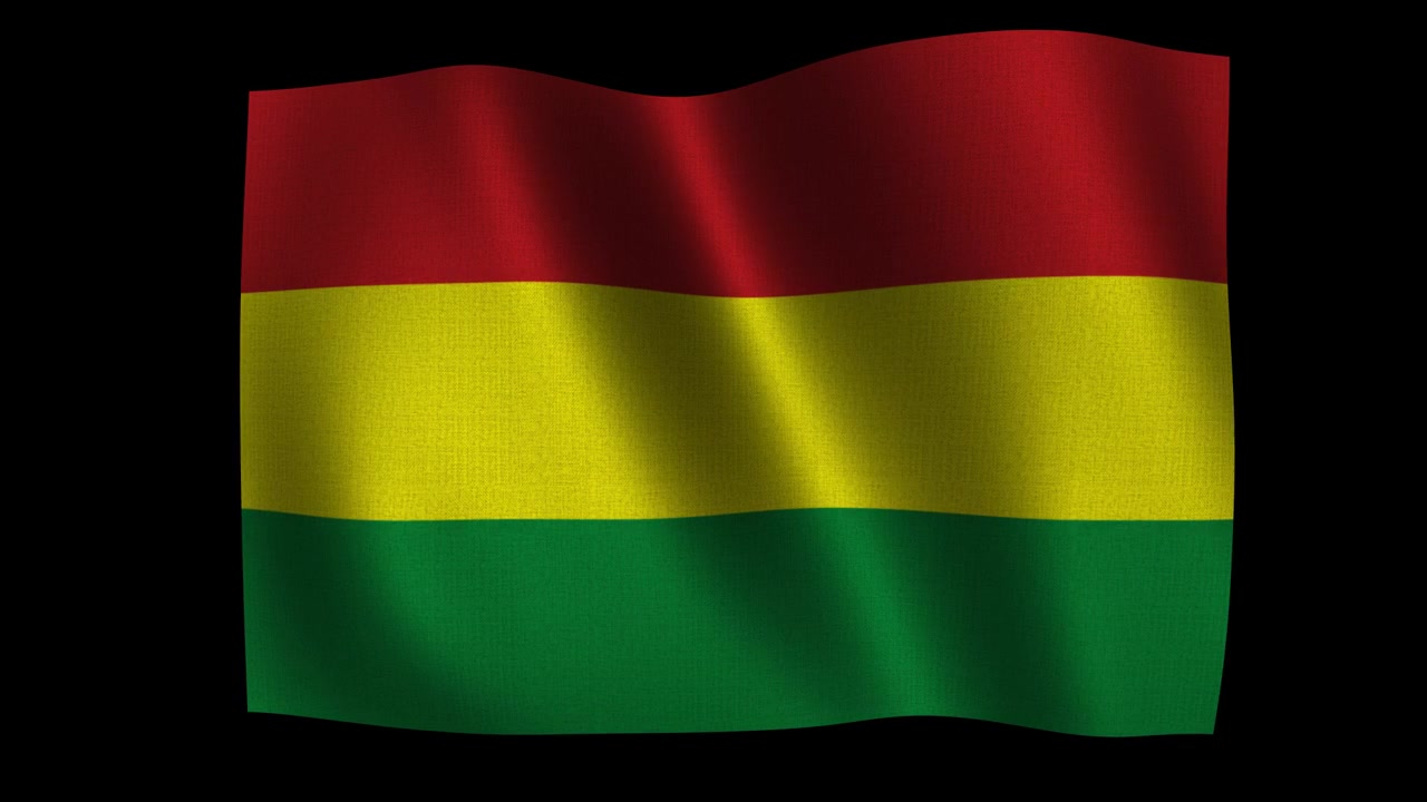 Realistisk Bolivias flag viftende overlay
