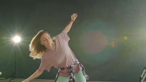 female dancers in studio