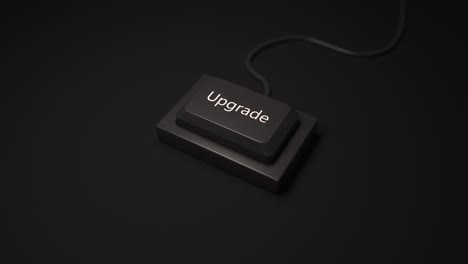 Minimalist-button-key-with-the-inscription-UPGRADE-by-pressing-in-black-color.