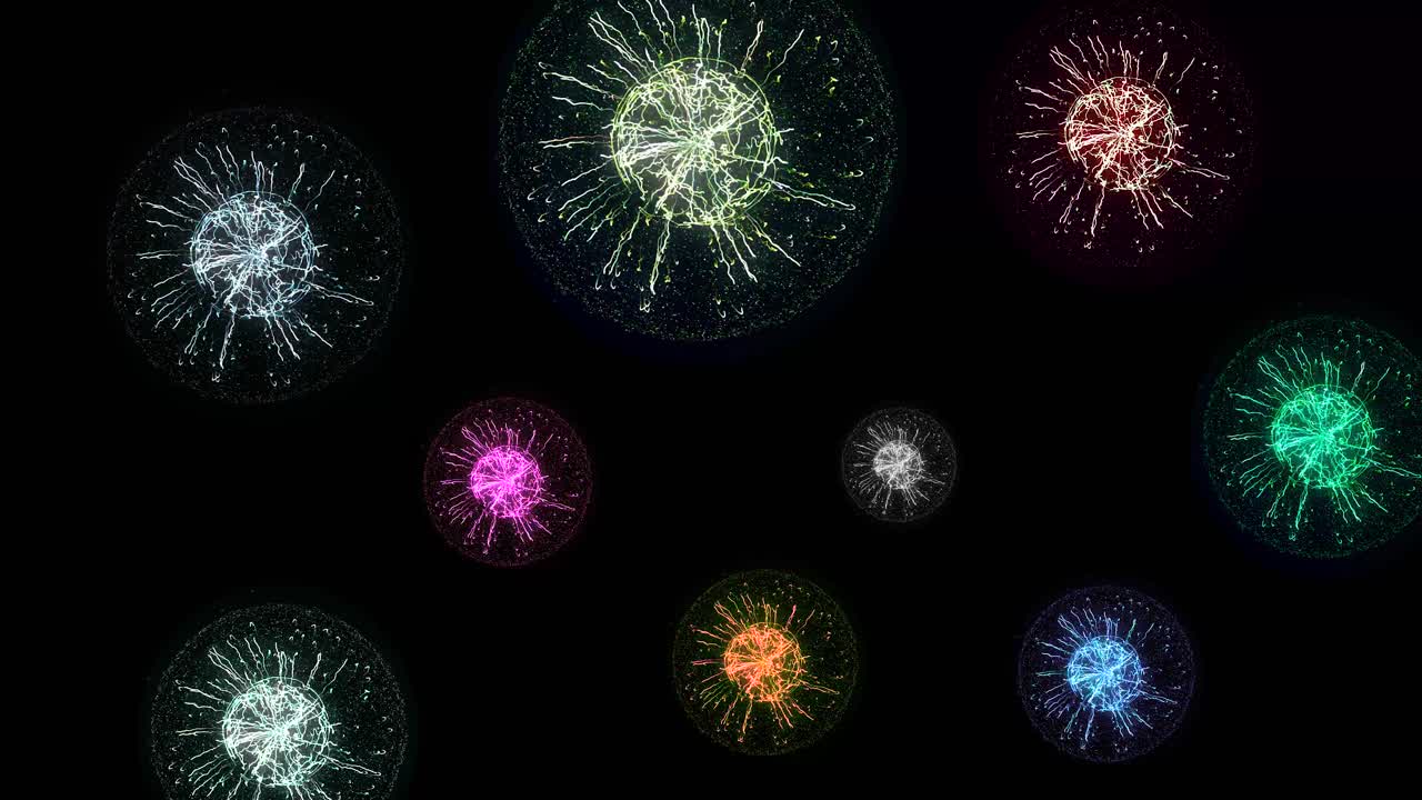 Abstract Fireworks Display