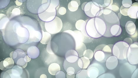animación digital de puntos brillantes de luz que se mueven contra un fondo gris
