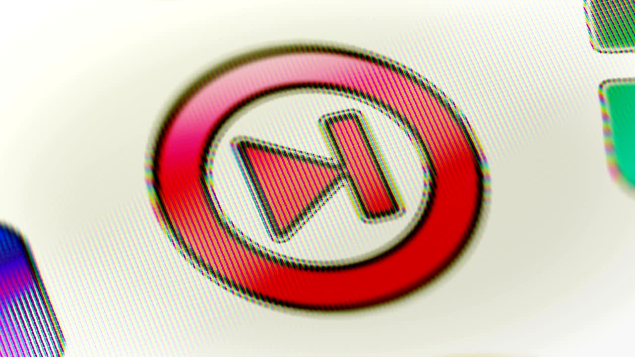 icono de bloqueo en la pantalla. bucle.