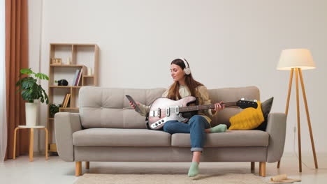 young girl at home