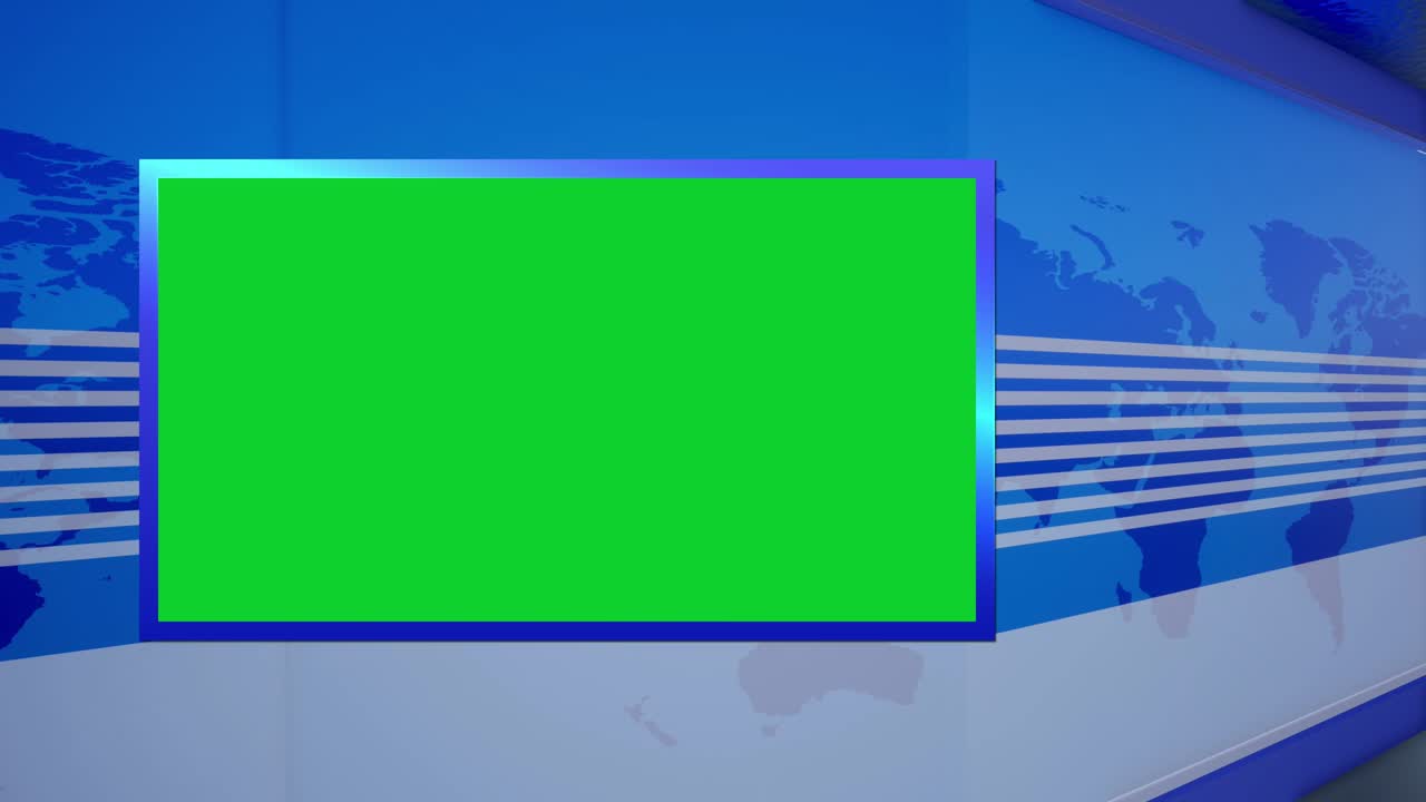 가상 세트 스튜디오에서 크로마 영상을 촬영합니다.