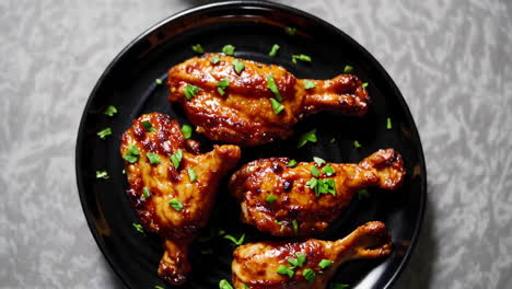 roasted chicken drumsticks with bbq sauce