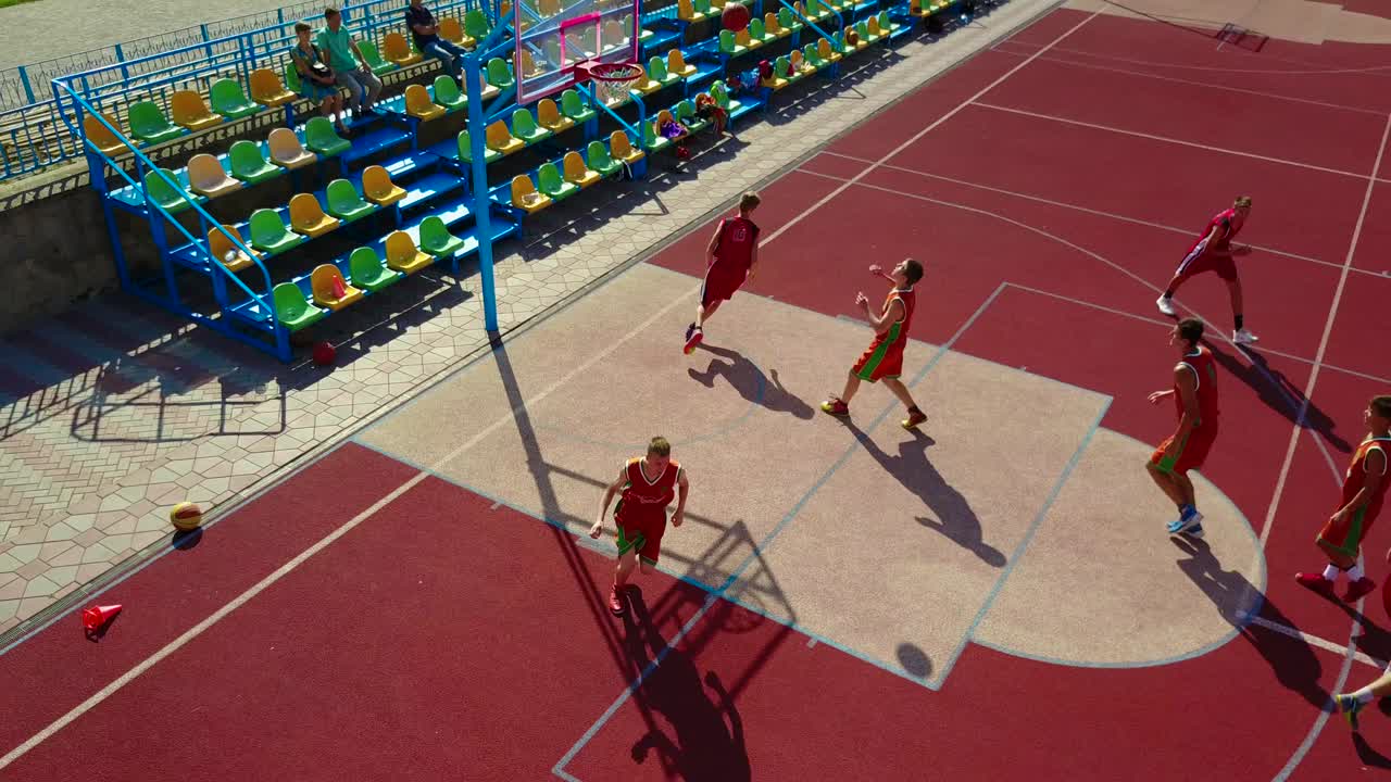 Musical Fountain Show. Aerial shot of the beautiful fountain show with reflection on water at night