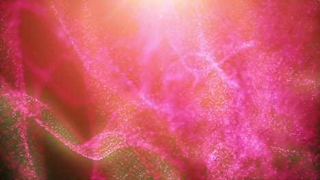 fondo abstracto renderizado en 3d. partículas caóticas con tamaño aleatorio