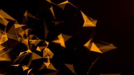 abstract technological motion background gold