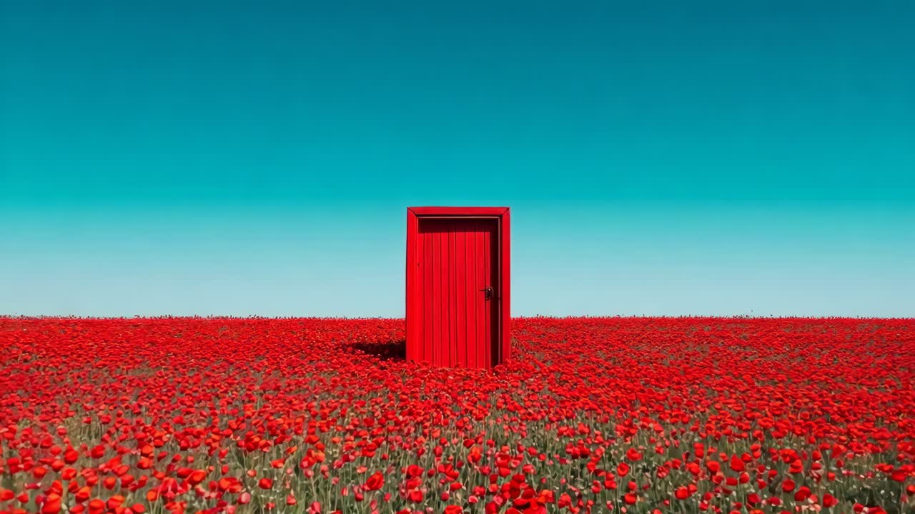 은 꽃의 에서 빨간 문