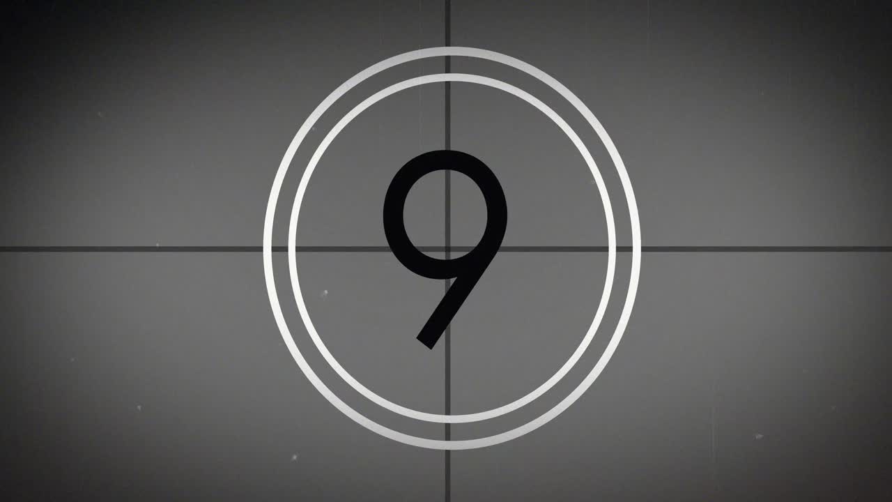 video generado digitalmente del temporizador de cuenta atrás