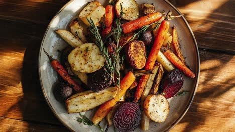 roasted root vegetables