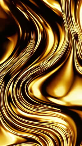 abstract golden flowing waves