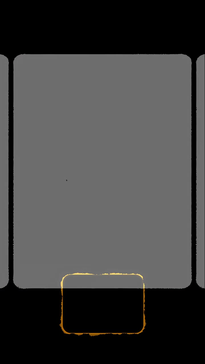 Abstract Digital Interface with Pulsing Orange Button and Flashing Screen