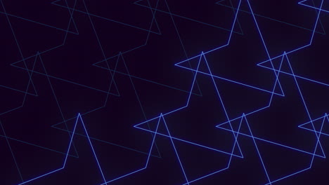 patrón geométrico abstracto líneas y formas azules en fondo negro para sitio web o aplicación