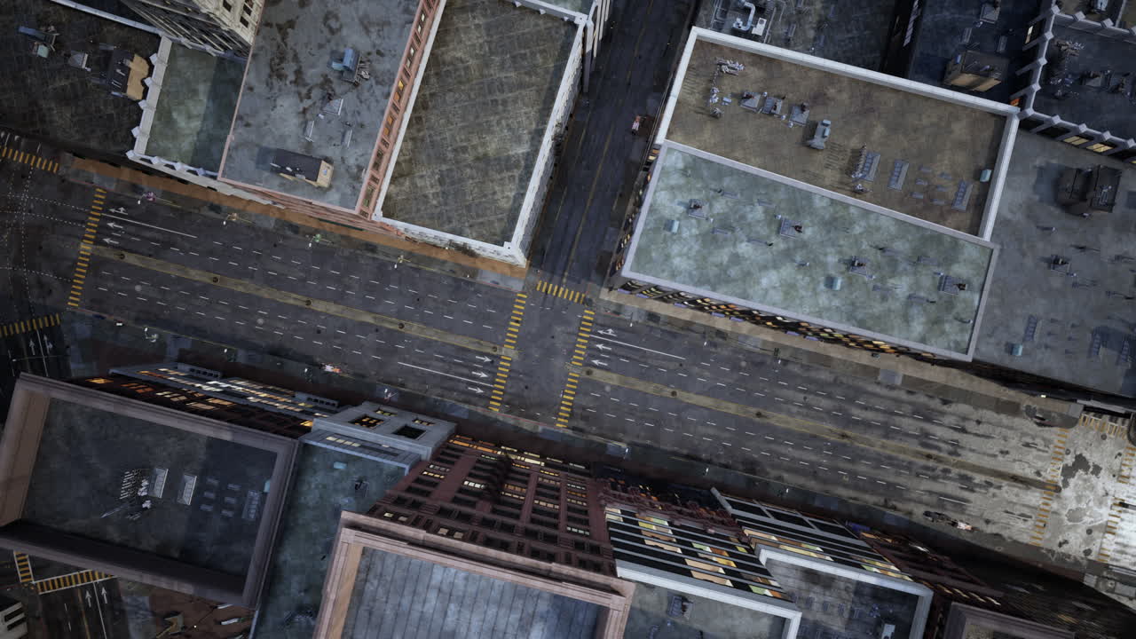 A bird's eye view of downtown