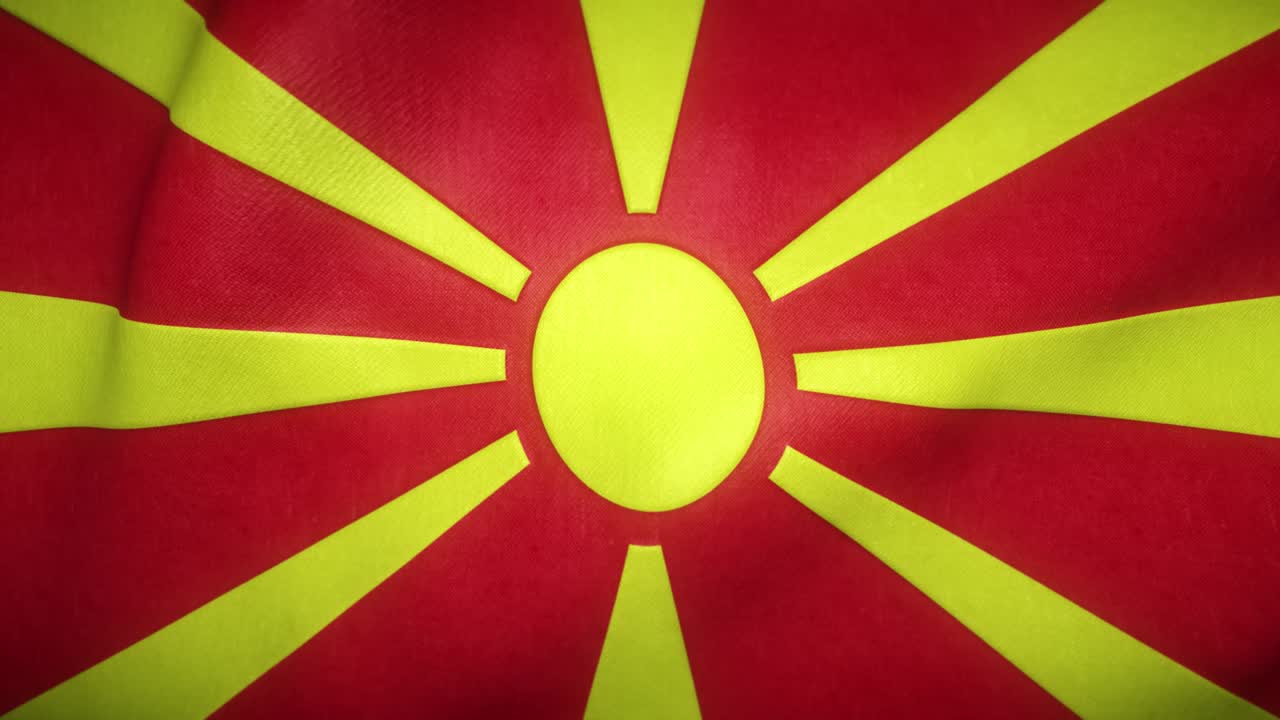 북 마케도니아의 발이 바람에 흔들리고 있다.