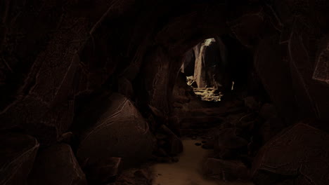 dark cave interior