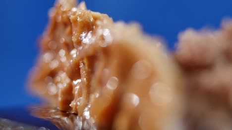 close-up of a chocolate dessert