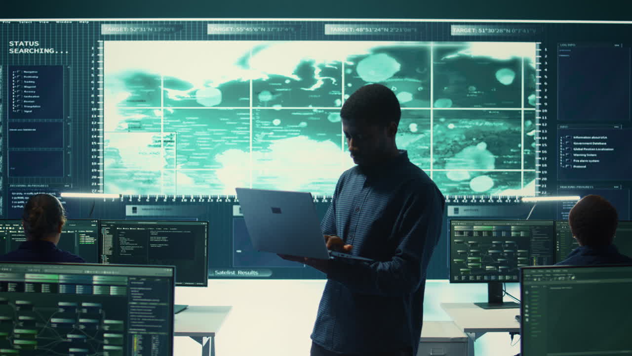 Cyber security team investigates governmental hacking malware attack