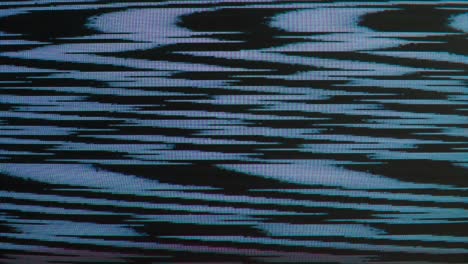 distorsión de la señal de televisión en la pantalla