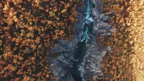 bird's eye view of the silfar canyon in norway