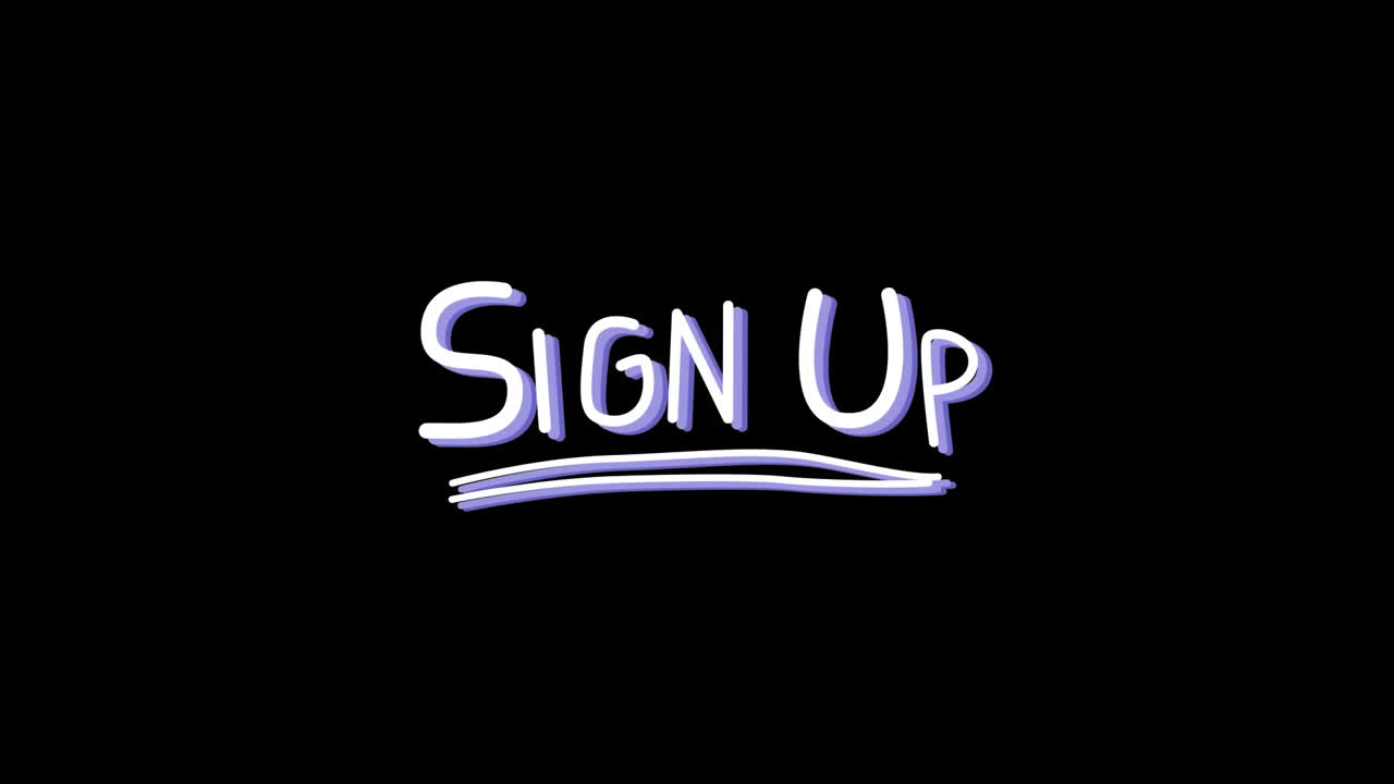 animación de palabras que se indican parpadeando y cambiando de color sobre fondo negro