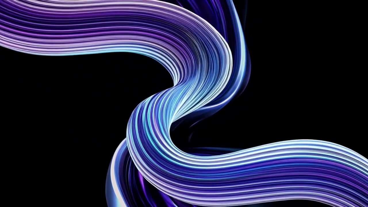 Animación abstracta dinámica con iconos de 'me gusta' de cristal y marco de texto
