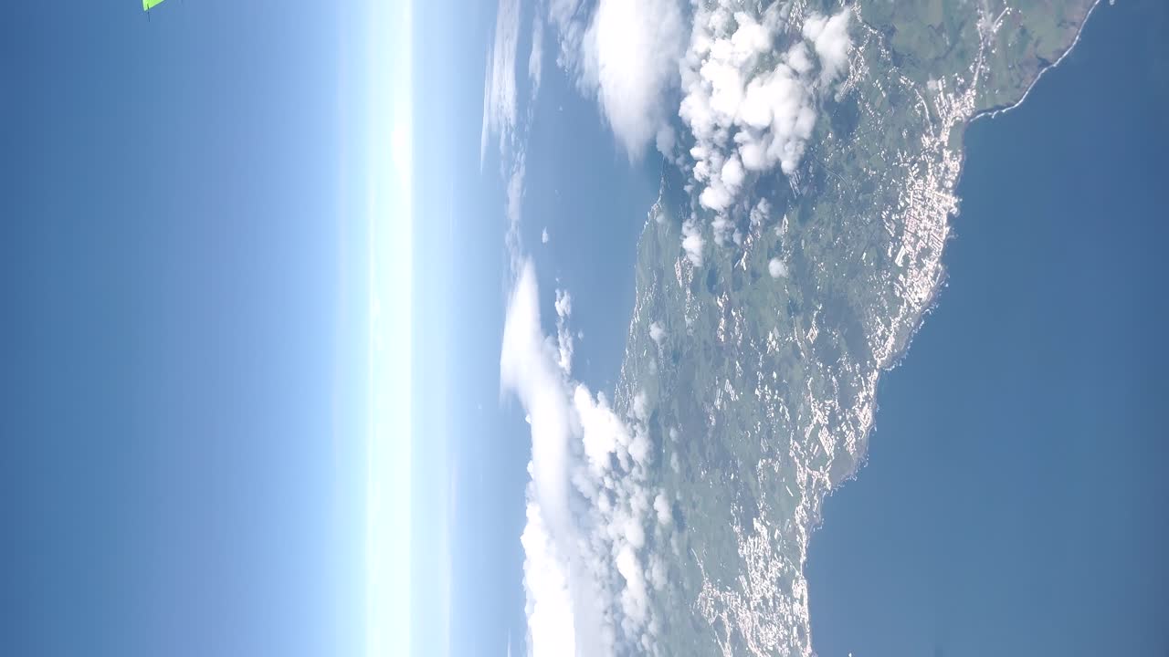 은 날 에 포르투갈 의 아름다운 섬 들 의 공중 풍경