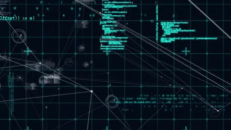 Animation-of-network-of-connections-over-data-processing